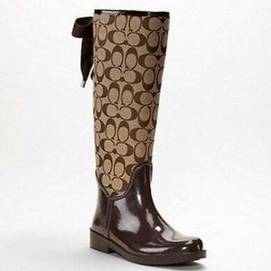 BRAND NEW COACH RAIN BOOTS